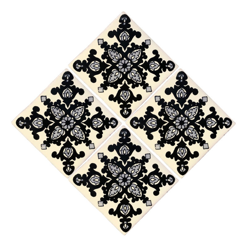 Azulejo 10.5cm Artesanal Talavera Liso 90pz #acls-110