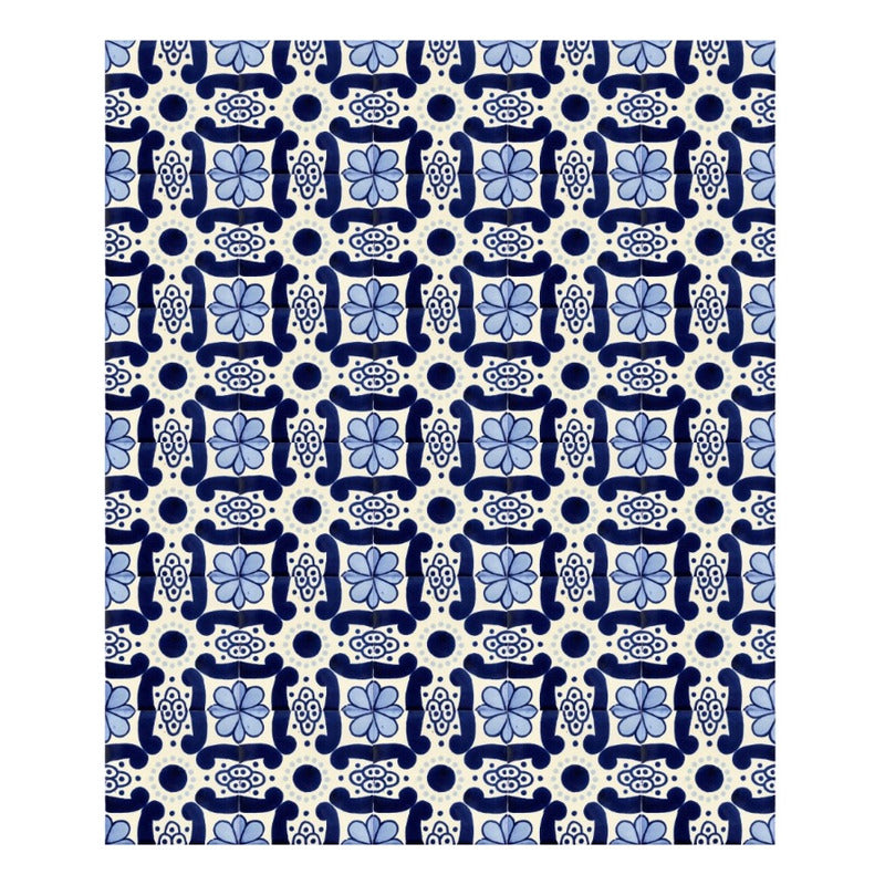 Azulejo 10.5cm Artesanal Talavera Liso 90pz #acls Acls-85