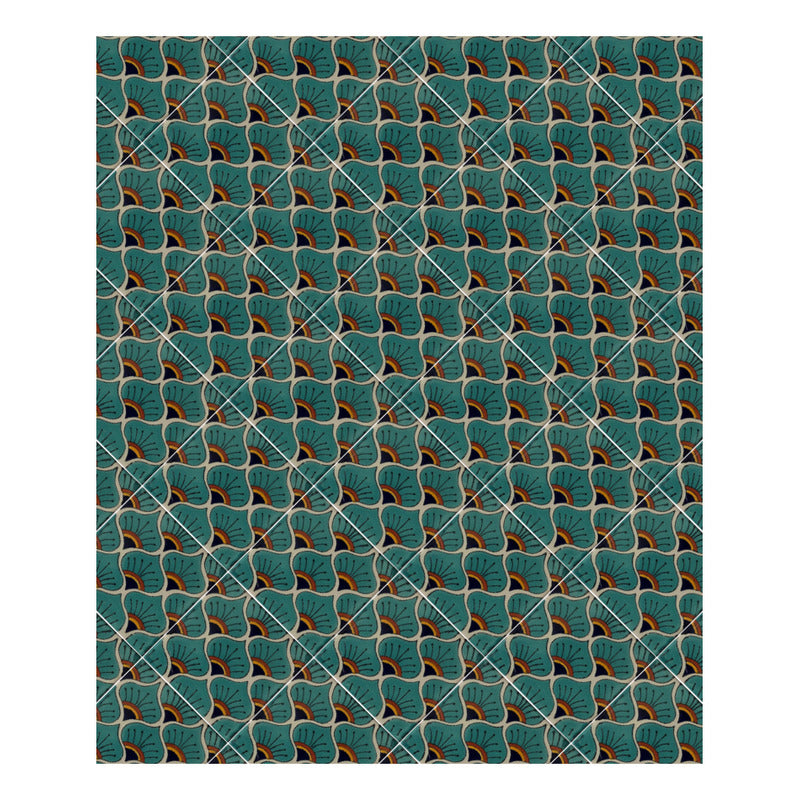 Azulejo 10.5cm Artesanal Tipo Talavera Liso 90pz #acln-42