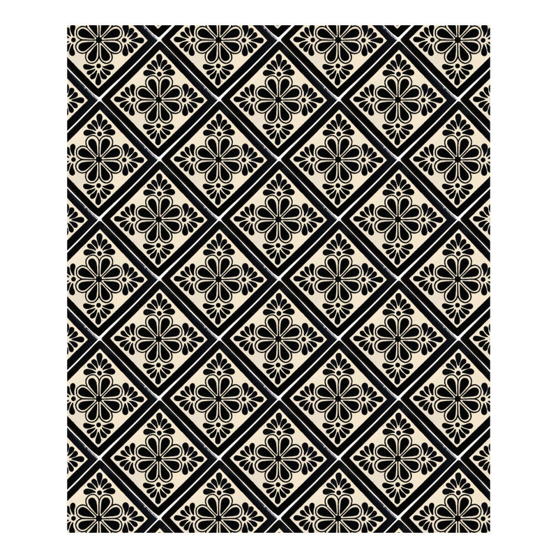 Azulejo 10.5cm Artesanal Tipo Talavera Liso 90pz #acls Acls-111