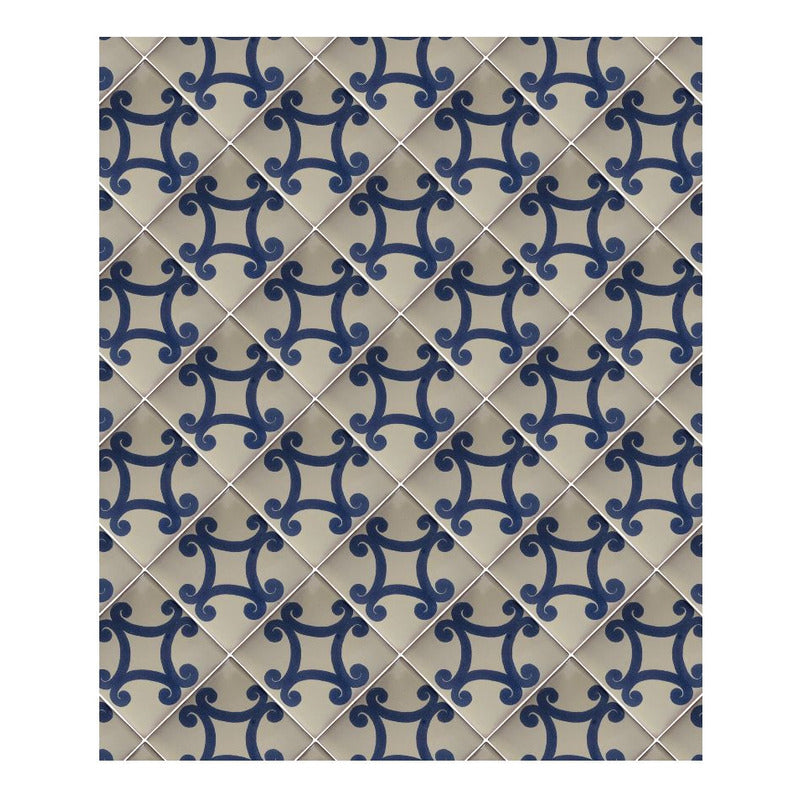 Azulejo 10.5cm Artesanal Tipo Talavera Liso 90pz #acls-39