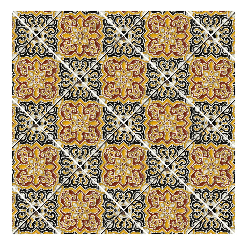 Azulejo 11cm Artesanal Talavera Relieve 90pz #acrs-20