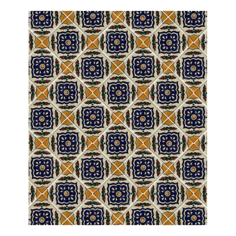 Azulejo Artesanal Talavera Relieve 90pz #acrs-14