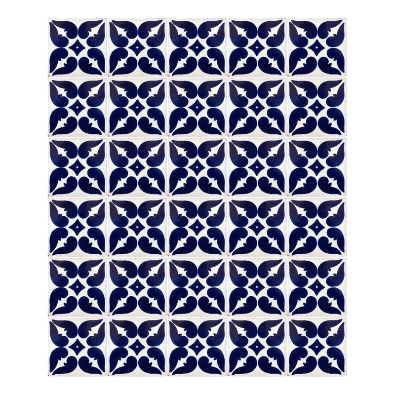 Azulejo Artesanal Tipo Talavera Liso 90pz #acls-42