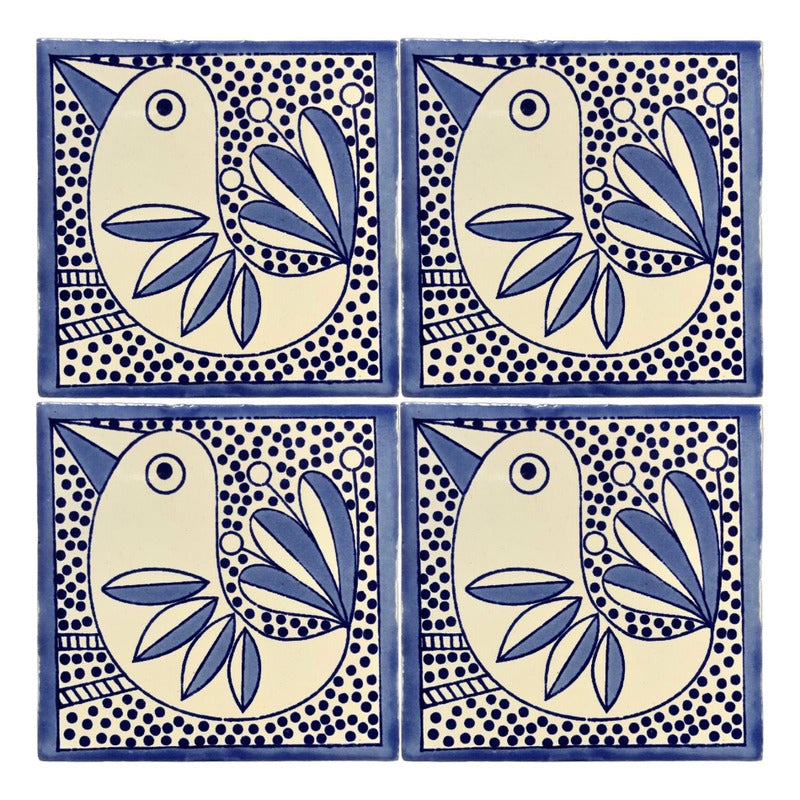Azulejo Artesanal Talavera Liso 90pz #acls-134