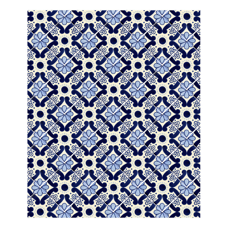 Azulejo 10.5cm Artesanal Tipo Talavera Liso 90pz #acls Acls-85
