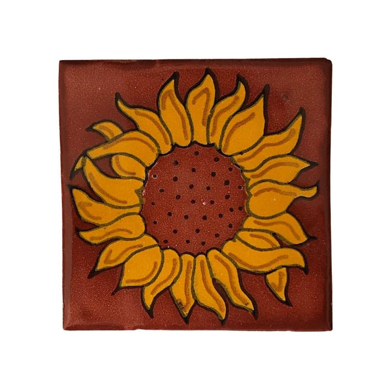 Azulejo 10.5cm Artesanal Tipo Talavera Liso 90pz #acln Acln-14