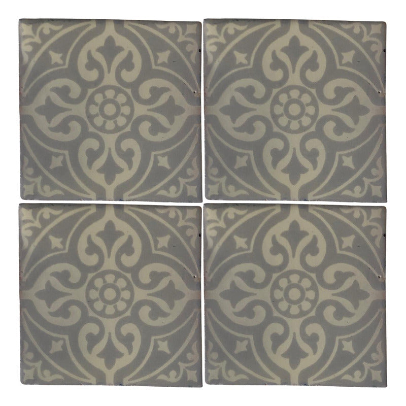 Azulejo 10.5cm Artesanal Tipo Talavera Liso 90pz #acls Acls-45