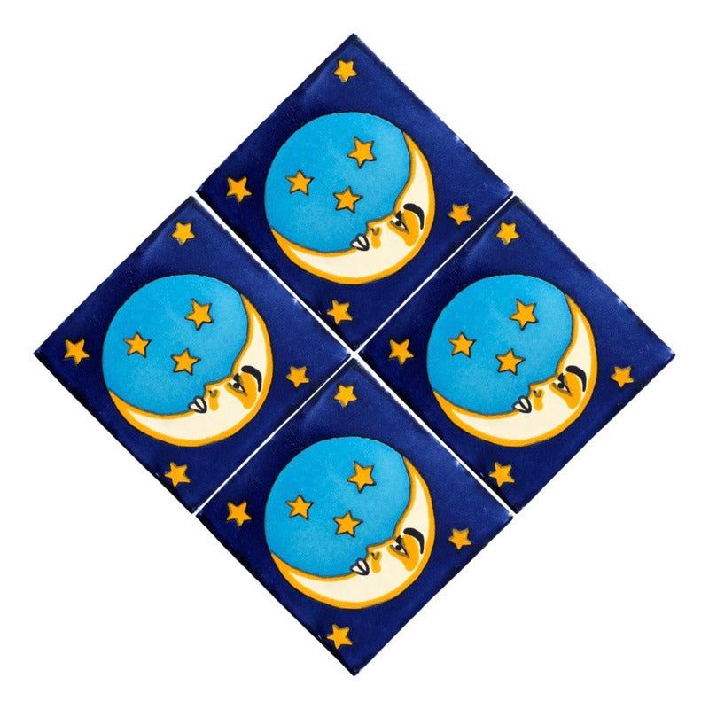 Azulejo Artesanal Tipo Talavera Liso 90pz #acln-16