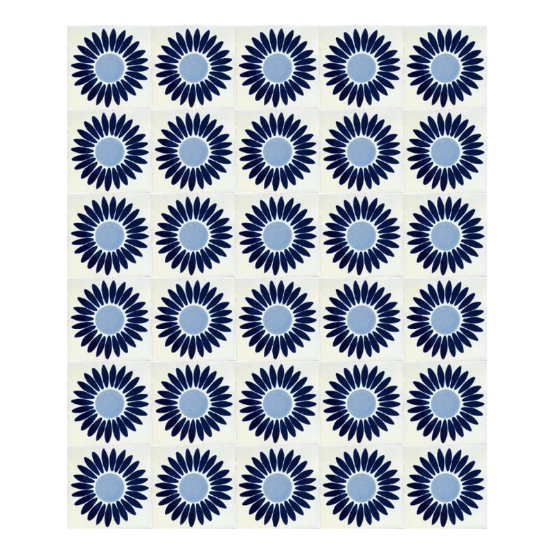 Azulejo 10.5cm Artesanal Talavera Liso 90pz #acls Acls-87