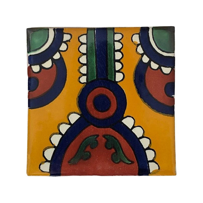 Azulejo 10.5cm Artesanal Tipo Talavera Liso 90pz #acln Acln-23