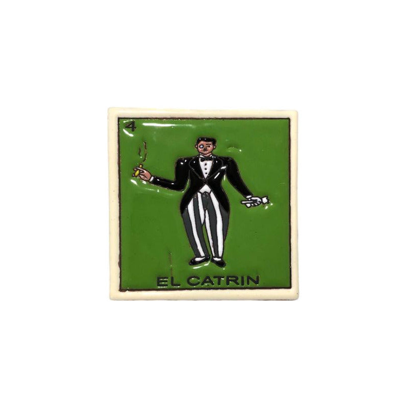 Loteria Azulejo Artesanal Talavera Relieve 54pz #alrn-01