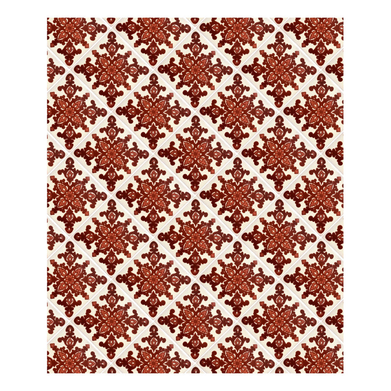 Azulejo 10.5cm Artesanal Tipo Talavera Liso 90pz #acls-94