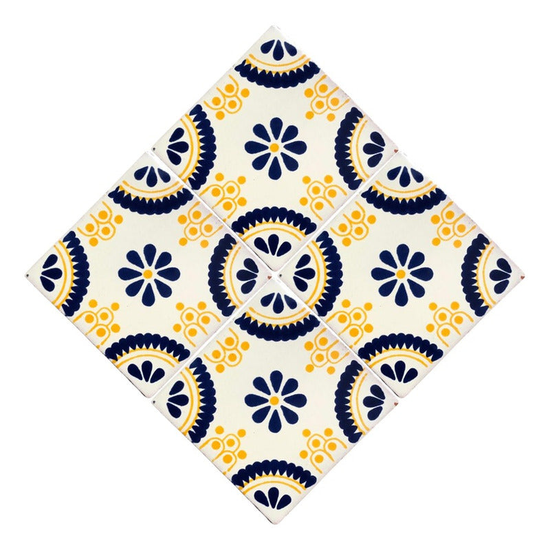 Azulejo Artesanal Tipo Talavera Liso 90pz #acls-100