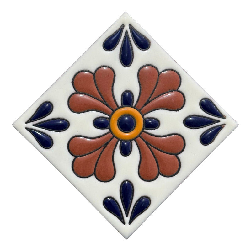 Azulejo Artesanal Talavera Relieve 90pz #acrs-12