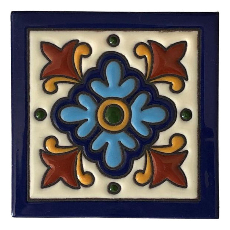 Azulejo Artesanal Talavera Relieve 90pz #acrs-23