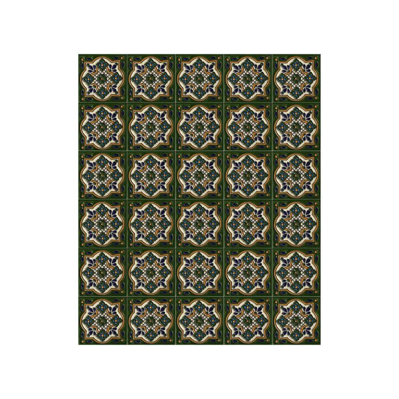 Azulejo Artesanal Tipo Talavera Relieve 90pz #acrs-39