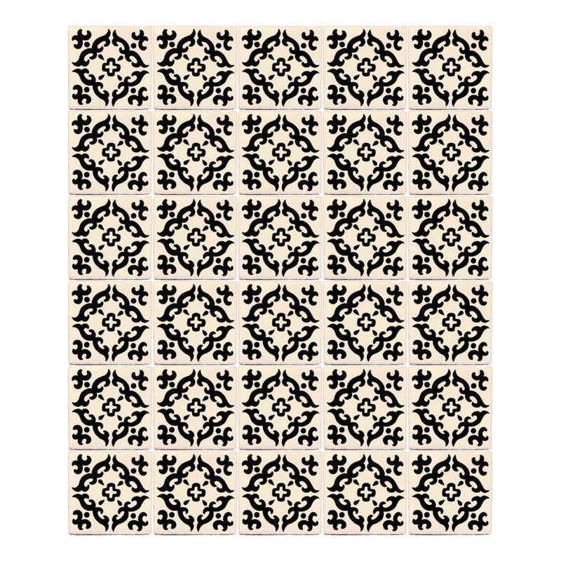 Azulejo 10.5cm Artesanal Tipo Talavera Liso 90pz #acls-115