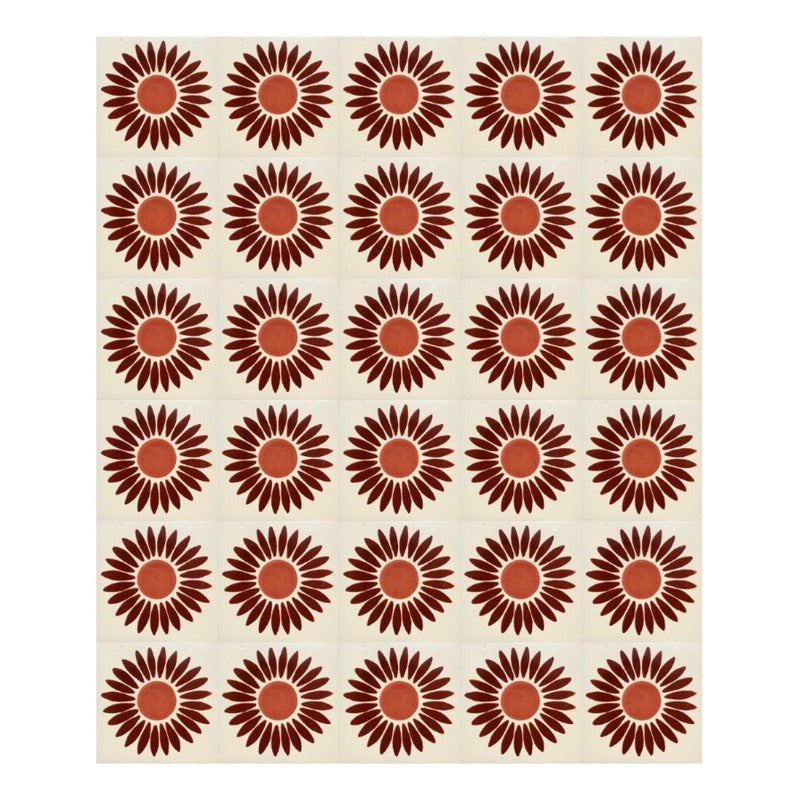 Azulejo 10.5cm Artesanal Talavera Liso 90pz #acls Acls-95