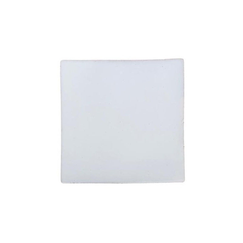 Azulejo 15.5cm Artesanal Talavera Liso 44pz Colores Blanco Puro