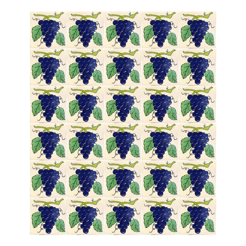 Azulejo Artesanal Tipo Talavera Liso 90pz #acln-12