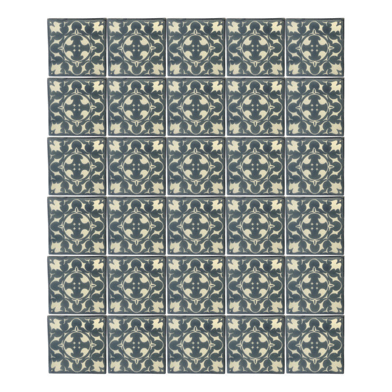 Azulejo 10.5cm Artesanal Tipo Talavera Liso 90pz #acls Acls-43