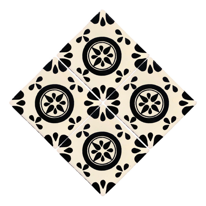 Azulejo 10.5cm Artesanal Talavera Liso 90pz #acls-109