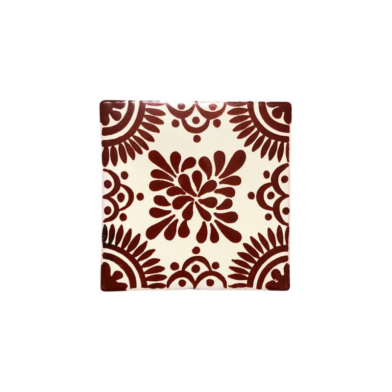 Azulejo 10.5cm Artesanal Tipo Talavera Liso 90pz #acls-77