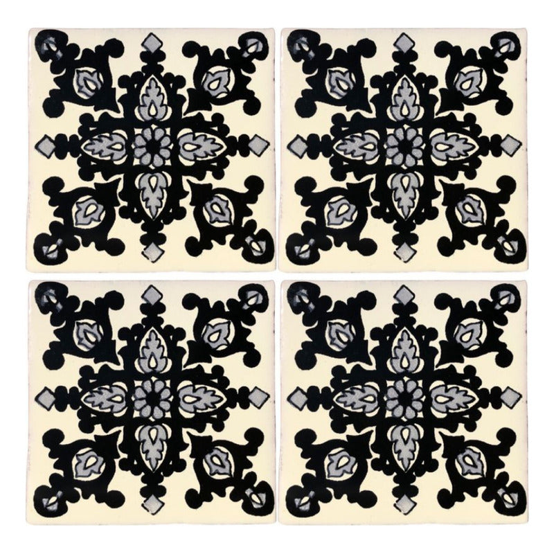 Azulejo 10.5cm Artesanal Tipo Talavera Liso 90pz #acls-110