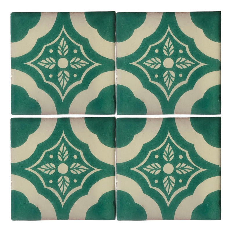 Azulejo 10.5cm Artesanal Talavera Liso 90pz #acls-44