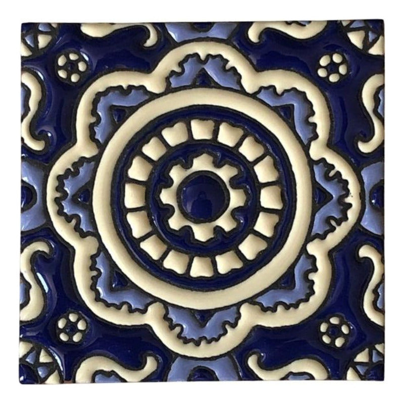 Azulejo Artesanal Talavera Relieve 90pz #acrs-06