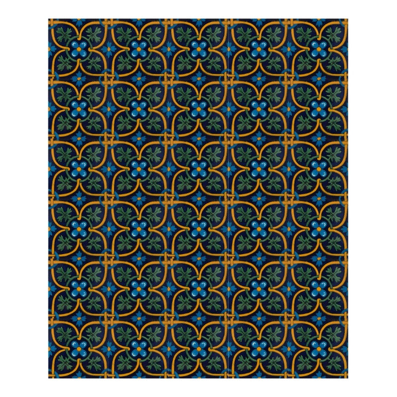 Azulejo 10.5cm Artesanal Tipo Talavera Liso 90pz #acln Acln-39