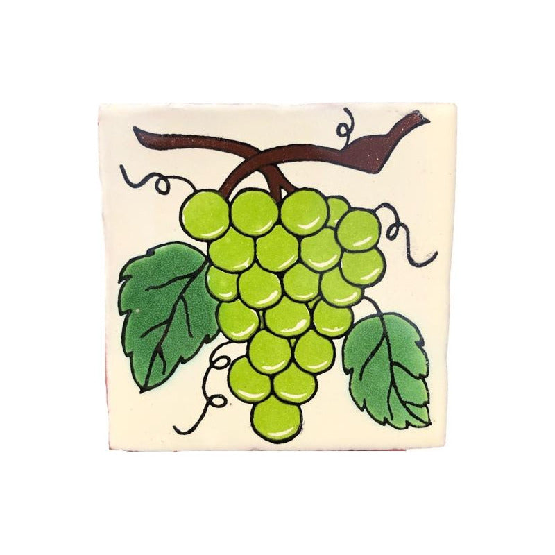 Azulejo 10.5cm Artesanal Tipo Talavera Liso 90pz #acln Acln-13