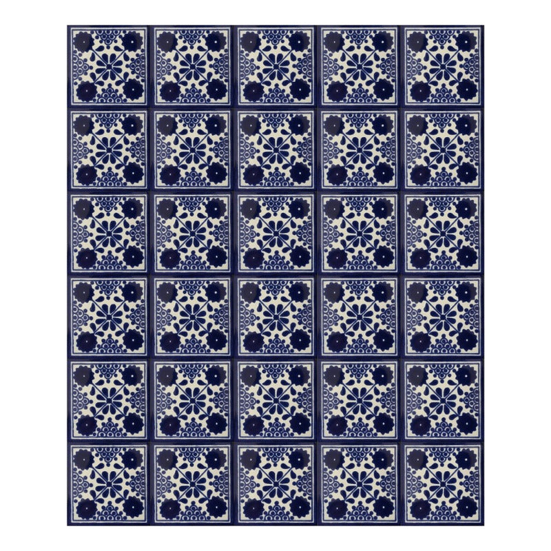 Azulejo 10.5cm Artesanal Talavera Liso 90pz #acls Acls-52