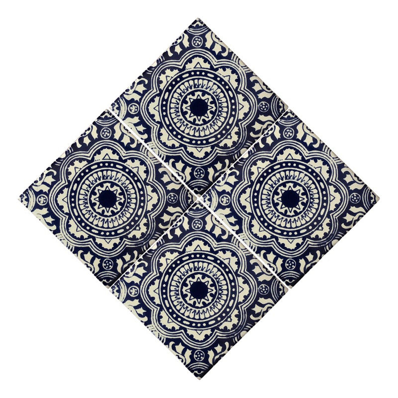 Azulejo Artesanal Tipo Talavera Liso 90pz #acls-49