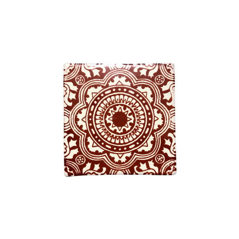 Azulejo 10.5cm Artesanal Tipo Talavera Liso 90pz #acls-53