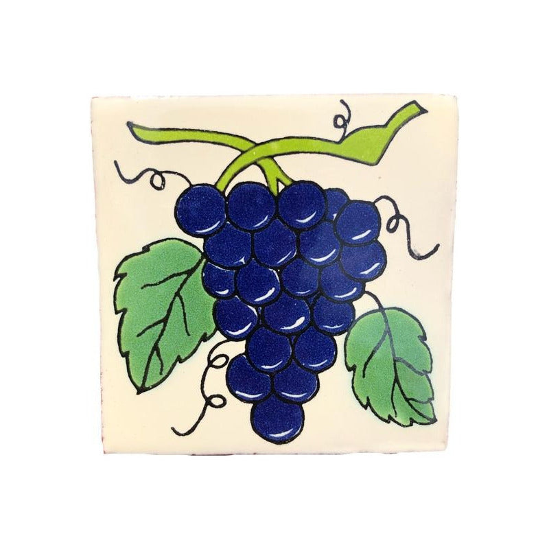 Azulejo 10.5cm Artesanal Tipo Talavera Liso 90pz #acln Acln-12