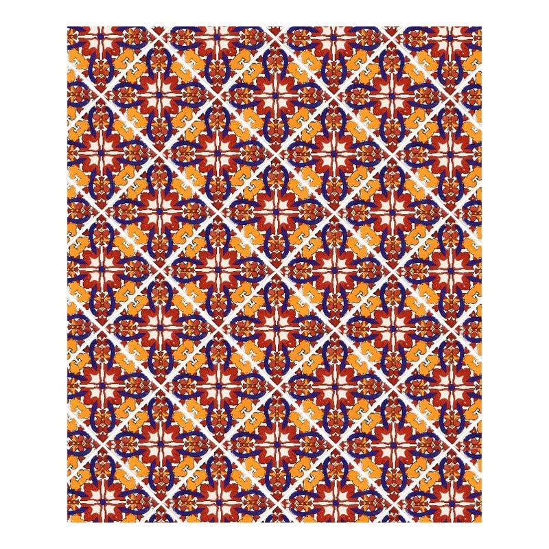 Azulejo Cerámico Artesanal 1m2  Alhambra 06 Blanco