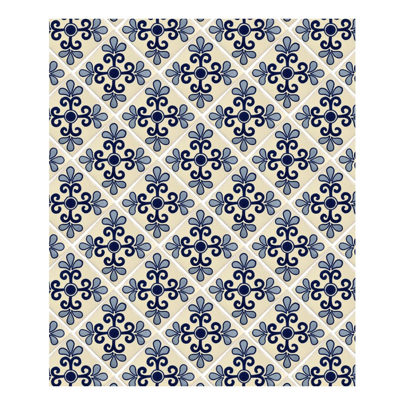 Azulejo Artesanal Tipo Talavera Liso 90pz #acls-89