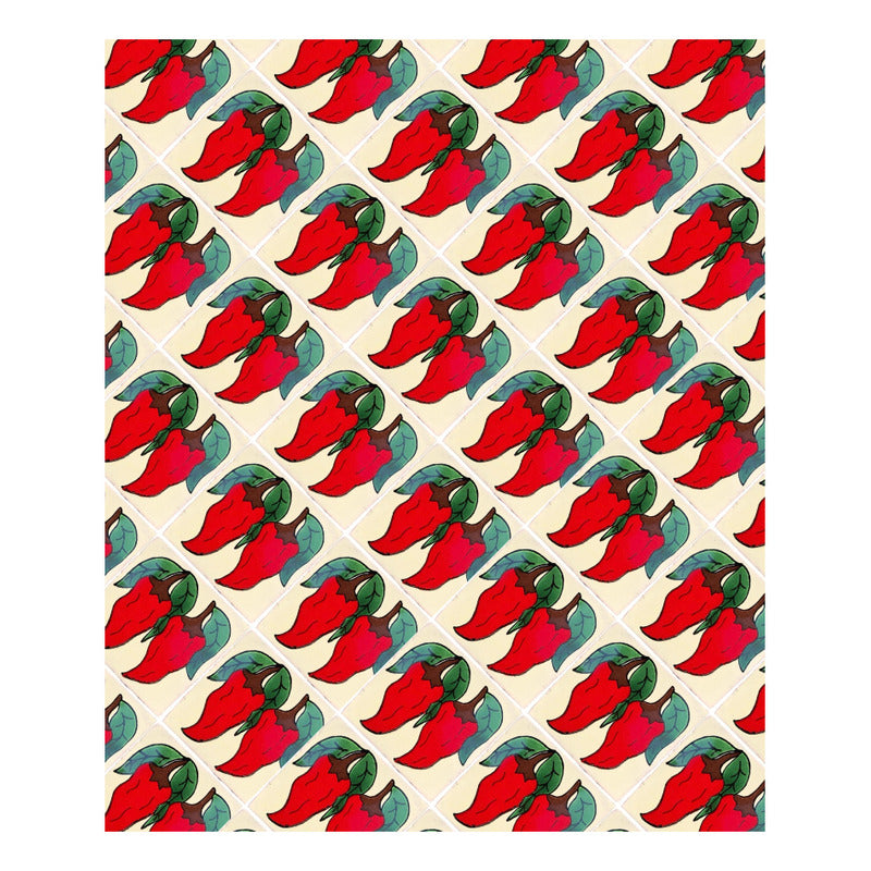 Azulejo 10.5cm Artesanal Tipo Talavera Liso 90pz #acln-02