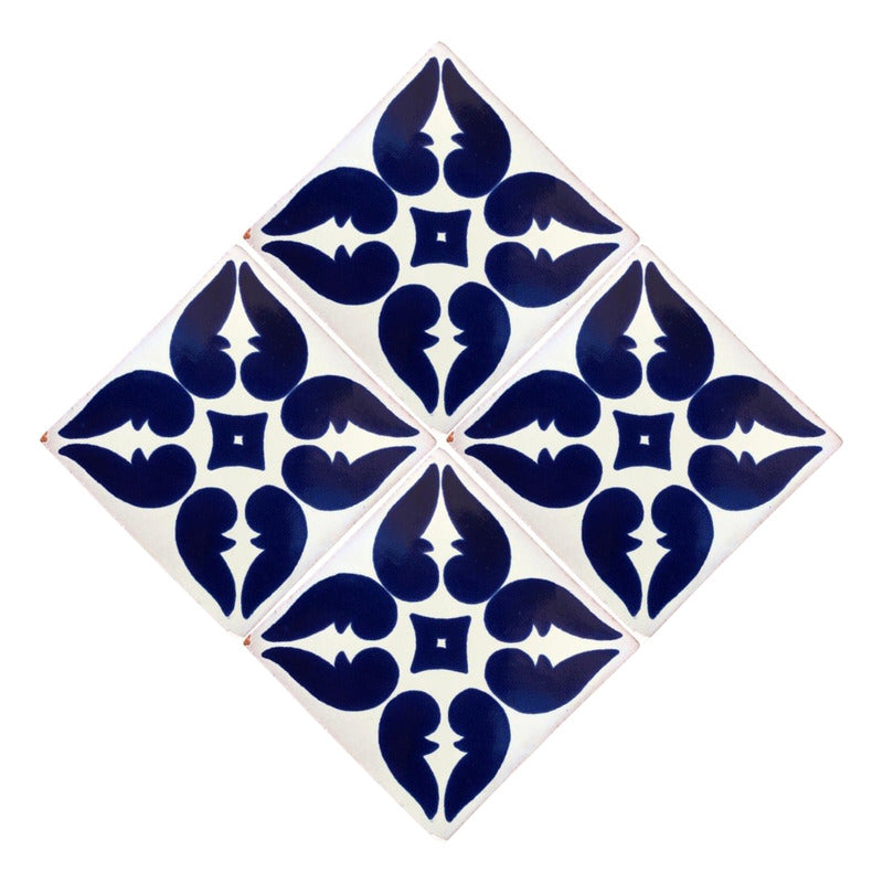 Azulejo 10.5cm Artesanal Talavera Liso 90pz #acls-42
