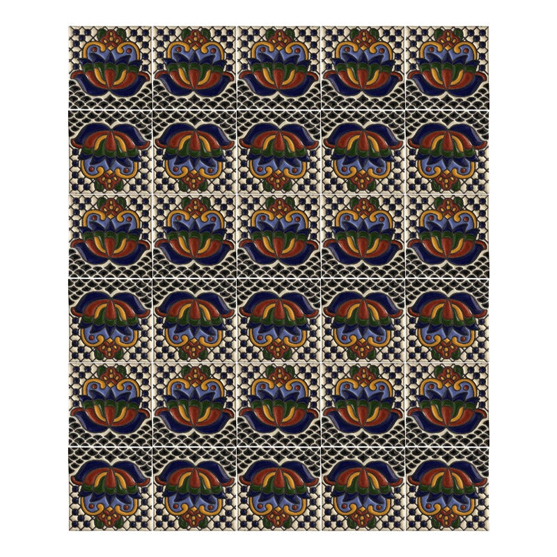 Azulejo Artesanal Talavera Relieve 90pz #acrs-15