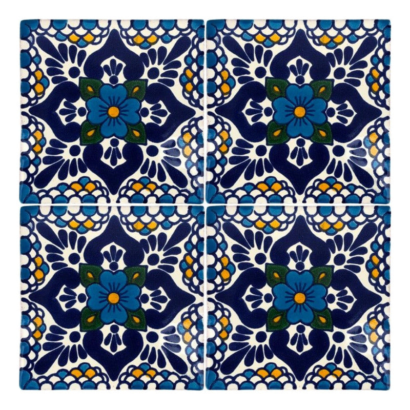 Azulejo Artesanal Talavera Liso 90pz #acln-55