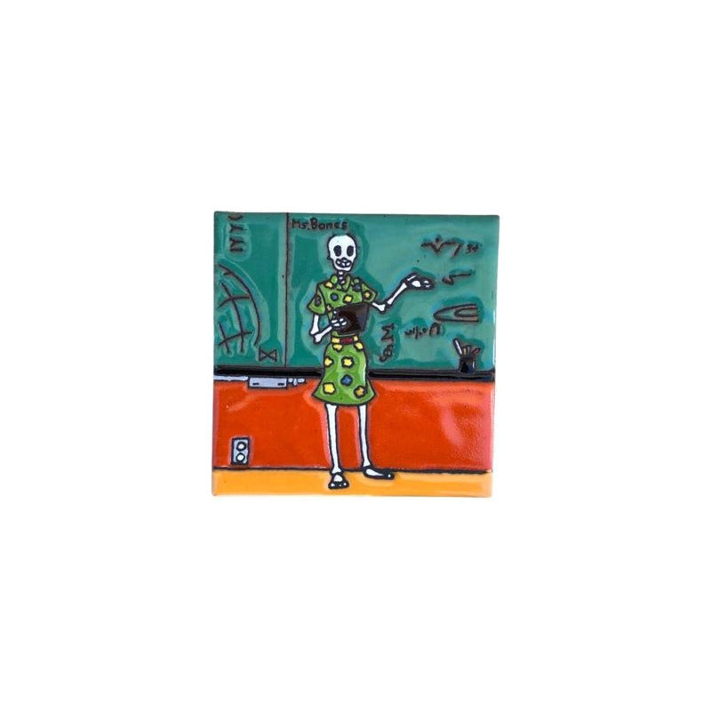 Azulejo 11cm Artesanal Tipo Talavera Relieve 90pz #acre Acre-30