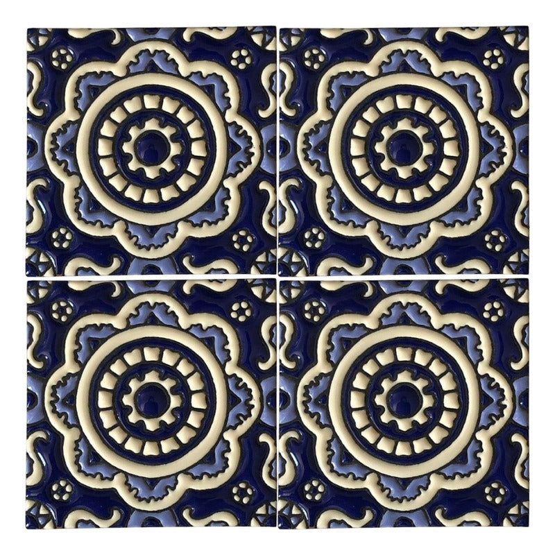 Azulejo Artesanal Talavera Relieve 90pz #acrs-06