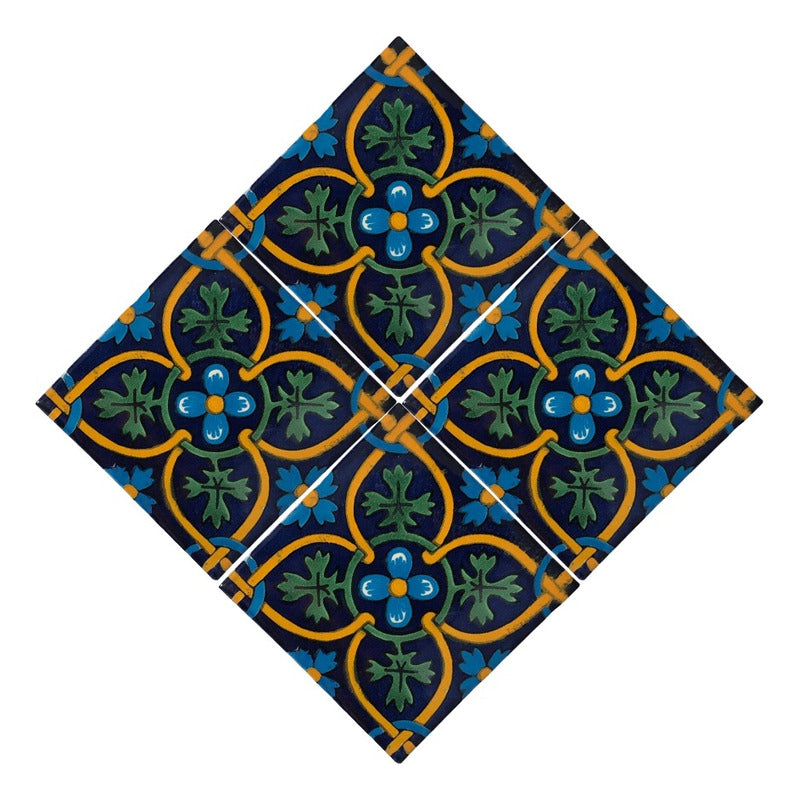 Azulejo Artesanal Talavera Liso 90pz #acln-39