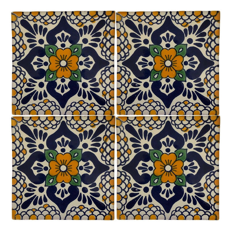 Azulejo Artesanal Talavera Liso 90pz #acln-37
