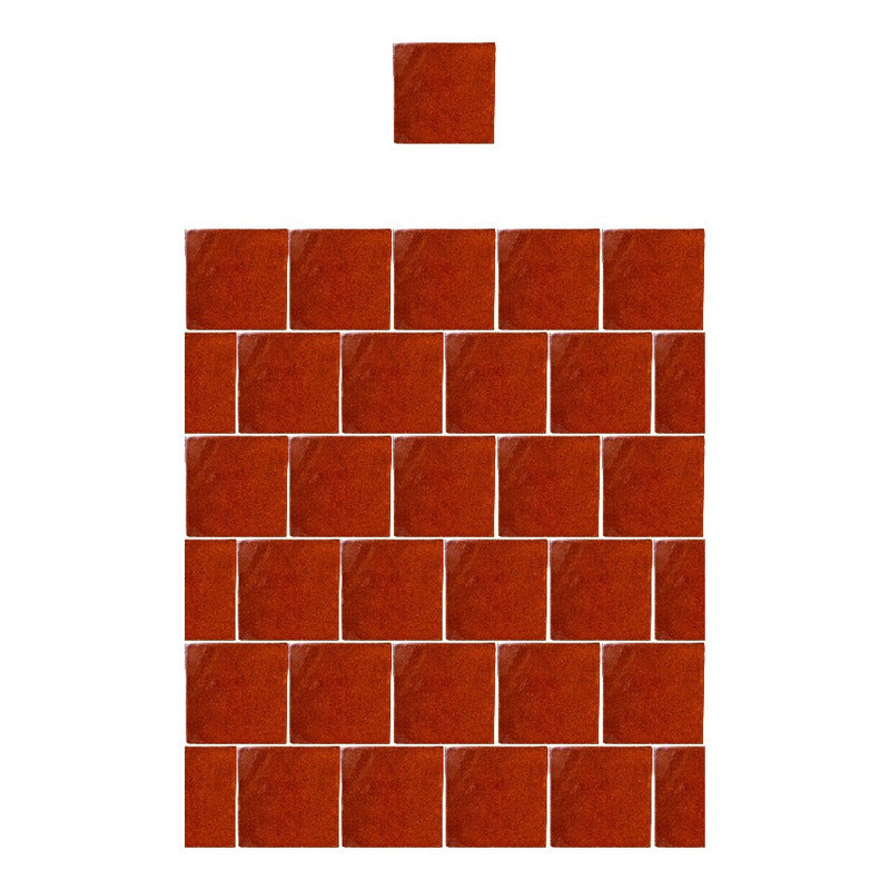 Azulejo 15.5cm Artesanal Talavera Liso 44pz Colores Caramelo