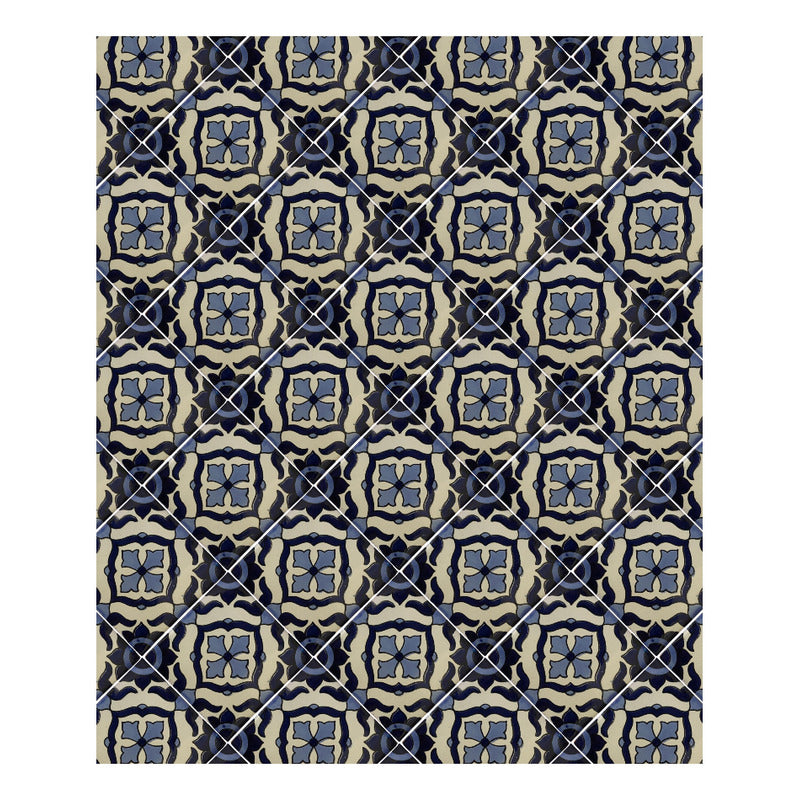 Azulejo 10.5cm Artesanal Tipo Talavera Liso 90pz #acln-26