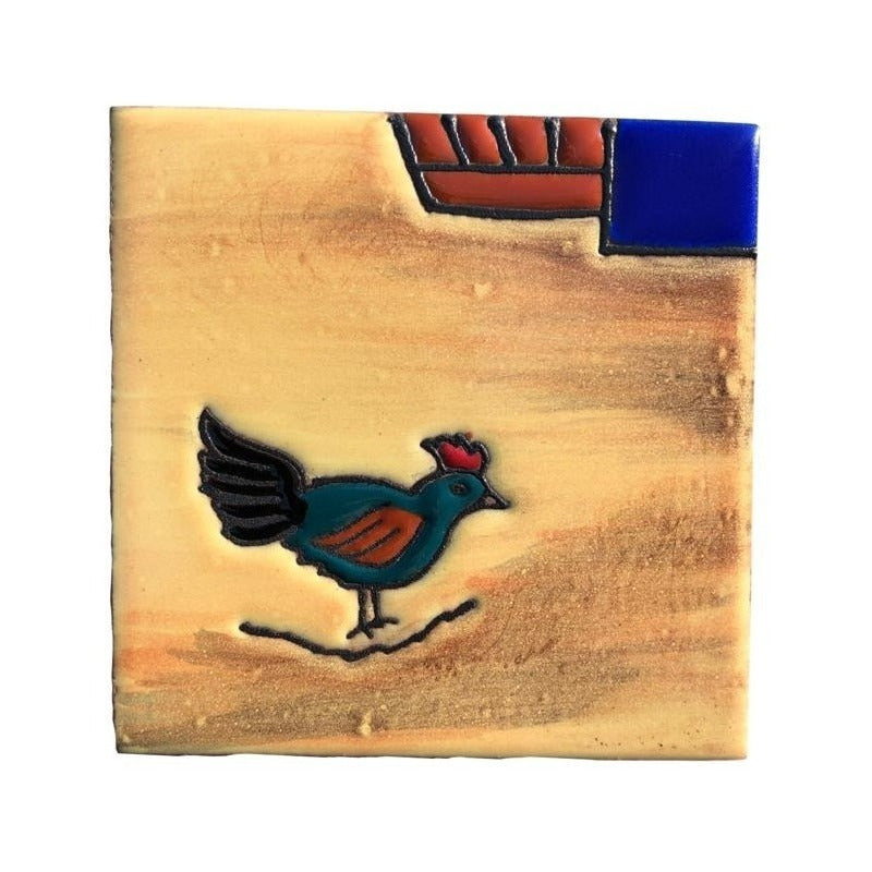 Mural 24pz Azulejo Artesanal Tipo Talavera Relieve #02